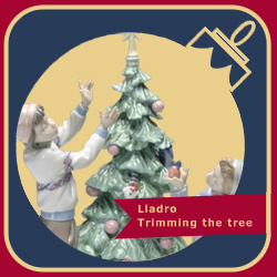 Lladro Trimming the tree